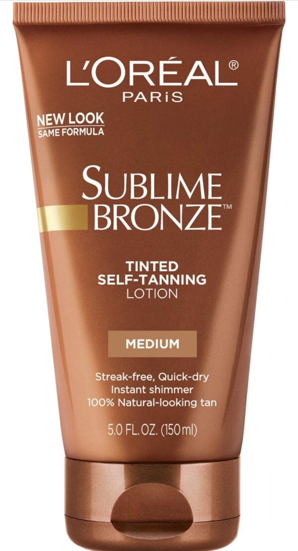 L'Oreal Paris sublime Bronze Tinted Self Tanning Lotion medium Natural tan 5 Fl