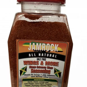 Jamrock Natural wings & More seasoning -Hot & Spicy 8oz. No Salt / No Chemicals