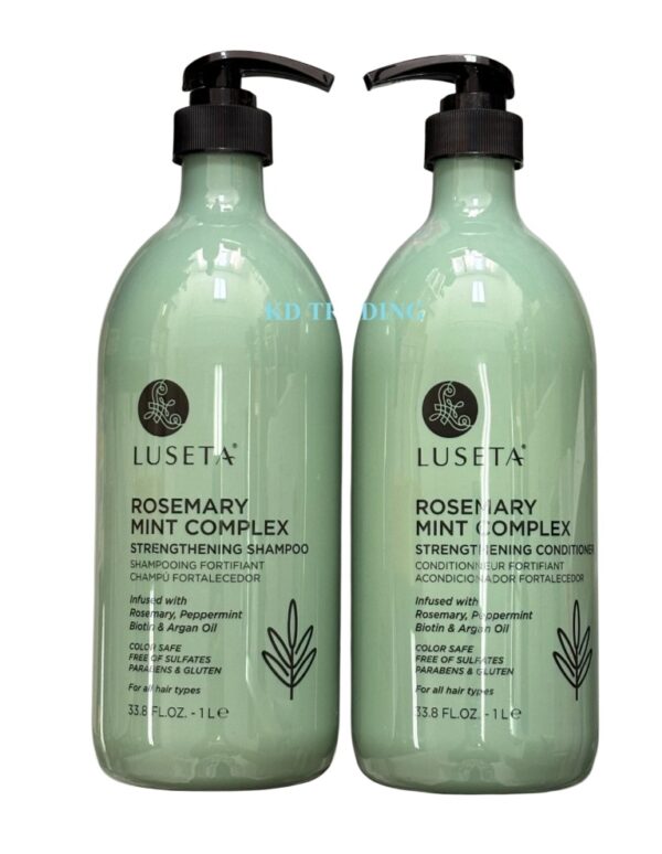 Luseta-Rosemint Complex Strengthening Shampoo+Conditioner(2-pack) 33.8 floz