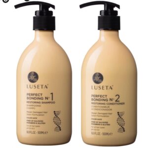 (2-Pack) LUSETA ~ PERFECT BONDING RESTORING SHAMPOO+ Conditioner Repair Damaged Hair 33 fl oz