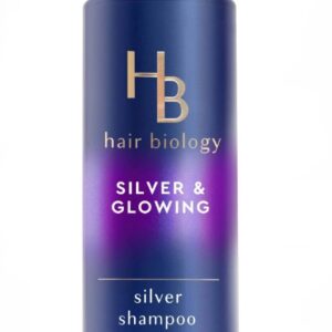 HB Hair Biology Silver and Glowing purple Shampoo purple for Silver 12.8 fl oz